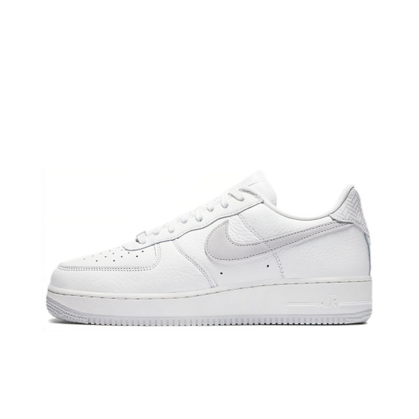 Nike Air FORCE 1 07 Технология Покрытие Противоскользящие Низкие Кроссовки для скейтбординга Унисекс Серый Белый