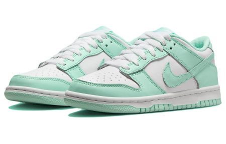 NIKE Dunk Детские Скейтбординги Низкие Белые и Голубые Унисекс