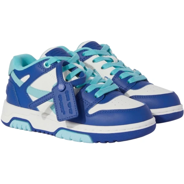 OFF WHITE Out Of Office Low Top Kids' Skateboarding Shoes Blue Kids'