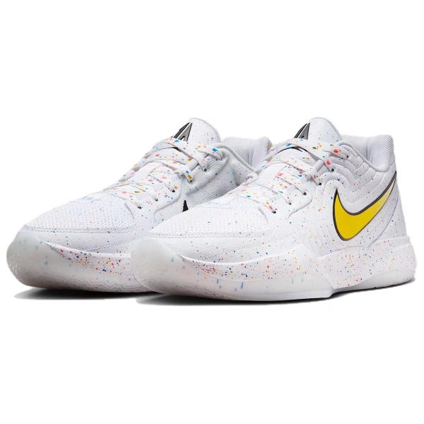Nike Ja 2 Anti Slip Wear Resistant Low Top Basketball Shoes Unisex White