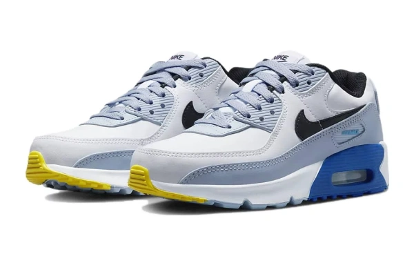 Nike Air Max 90 Leather GS 'White Blue Whisper'
