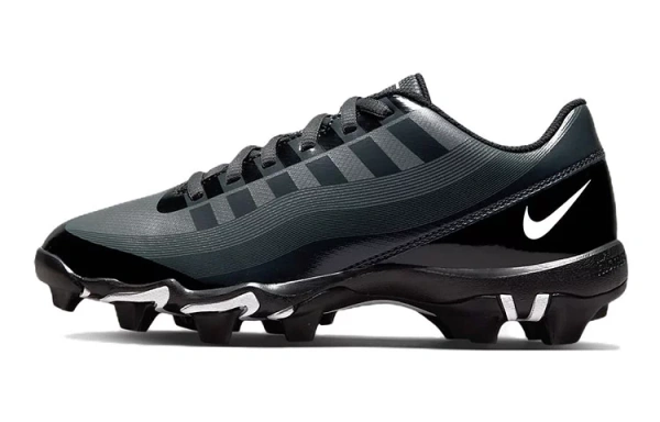 Nike Vapor Edge Shark Anti Slip Wear Resistant Low Top Kids' Soccer Shoes Black Kids'