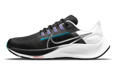 Nike Air Pegasus 38 Black Metallic Silver GS