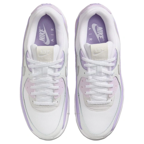 Nike Air Max 90 LV8 White Hydrangeas Summit White Wolf Grey Women's