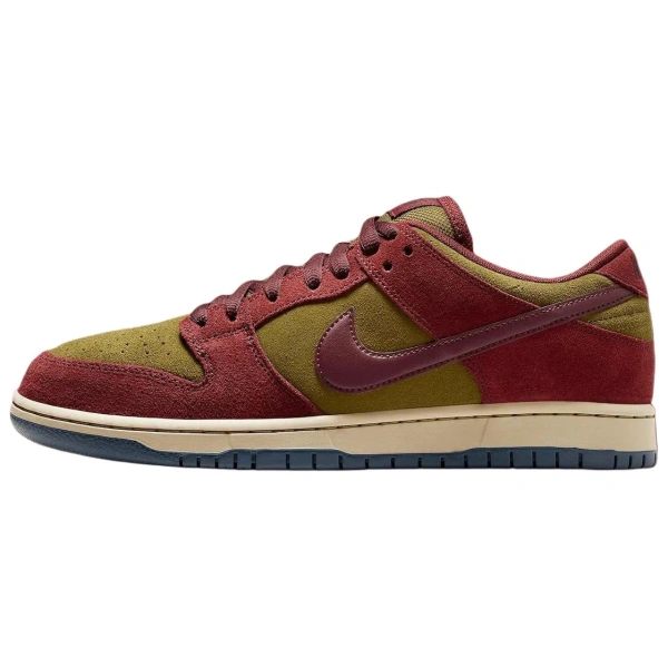 Nike Dunk SB Anti Slip Wear Resistant Low Top Skateboard Shoes Unisex Red Beige