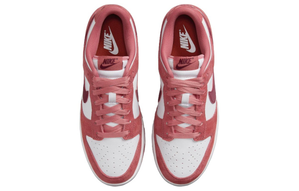 NIKE Dunk Кроссовки для скейтбординга Низкие Розовые и Белые Женские