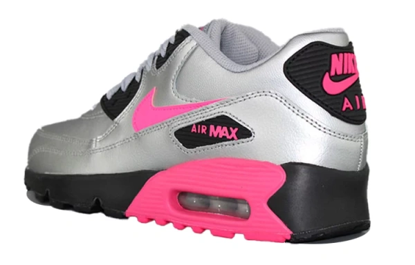 Nike Air Max 90 LTR 'Metallic Silver Pink' GS