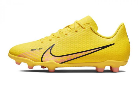 Nike Jr. Mercurial Vapor 15 Low Top Kids' Soccer Shoes Yellow Pink Kids'