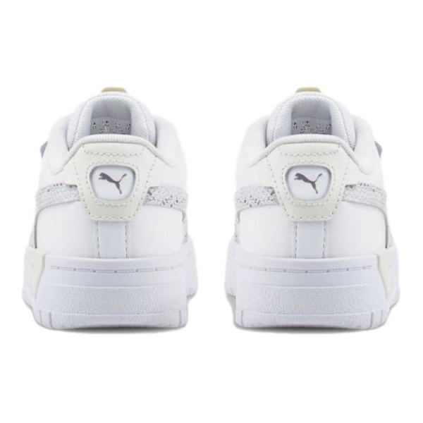PUMA Cali Series Durable Breathable Low Top Skateboard Shoes White Gray Kids'