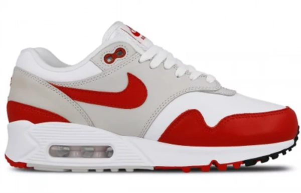 Nike Air Max 90/1 White University Red Women's