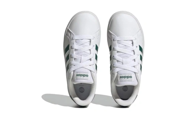 adidas Grand Court Cloud White Collegiate Green GS