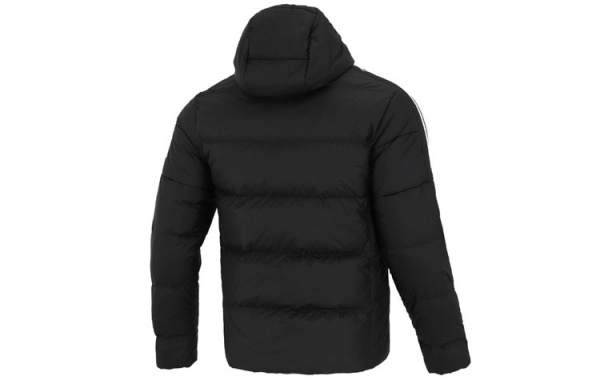 adidas Essentials Midweight Down Hooded Jacket Black