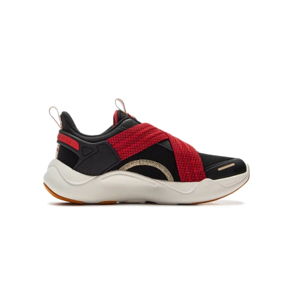 LINING YOUNG Low-Top Kids Lifestyle Shoes Black Red Kids'