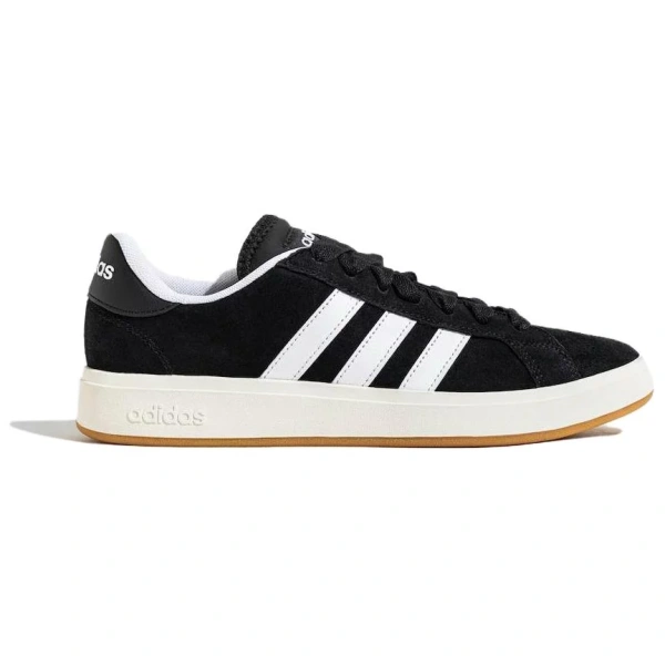 Adidas Grand Court Base 00s Anti Slip Wear Resistant Low Top Skateboard Shoes Unisex Black