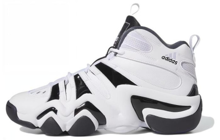 Adidas Crazy 8 Винтажные баскетбольные кроссовки Высокие Белые черные Мужские