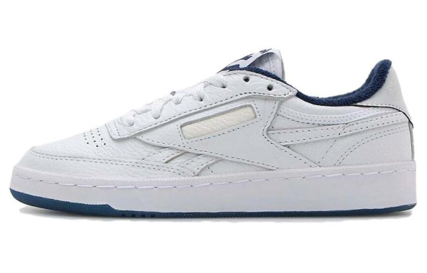 reebok Club C Series Кроссовки для скейтбординга Низкие Сине-белые Унисекс