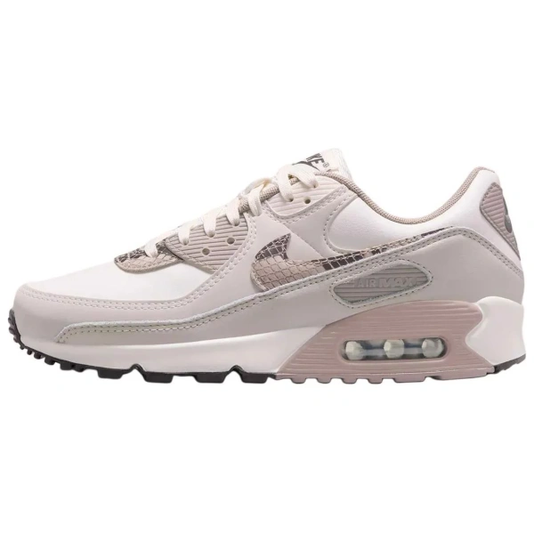 Nike Air Max 90 Anti Slip Wear Resistant Low Top Running Shoes Women's Pink White