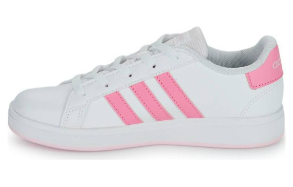 Adidas GRAND COURT LifestyleTennis Anti Slip Wear Resistant Low Top Skateboard Shoes Women's White Pink