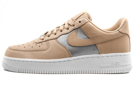 Nike Air Force 1 Low Bio Beige Metallic Silver Women's