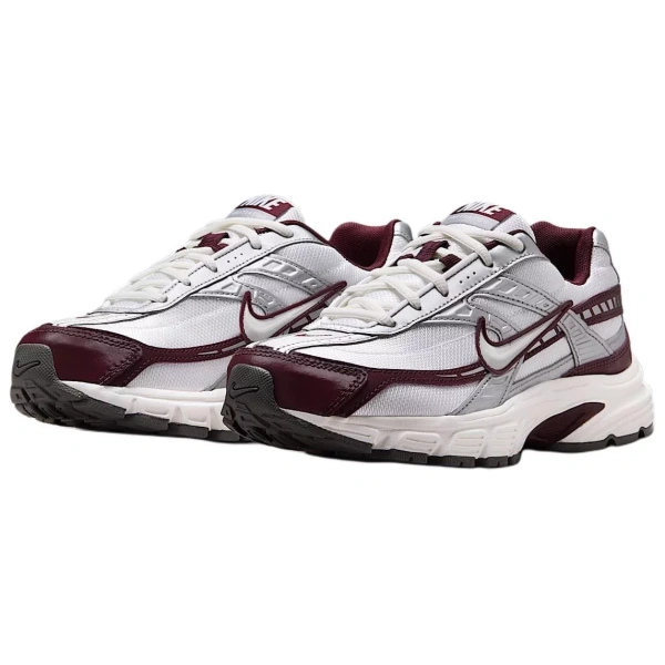 Nike Initiator Anti Slip Wear Resistant Low Top Casual Running Shoes Women's White Red