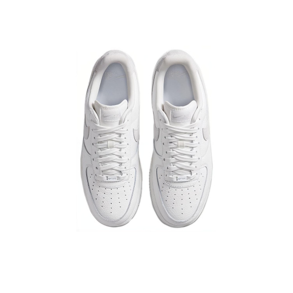 Nike Air FORCE 1 07 Технология Покрытие Противоскользящие Низкие Кроссовки для скейтбординга Унисекс Серый Белый