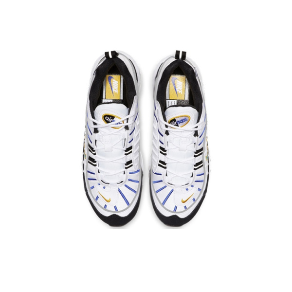 Nike Air Max 98 Low Топ Air Cushion Повседневные Беговые Кроссовки Женские Черно-Белые