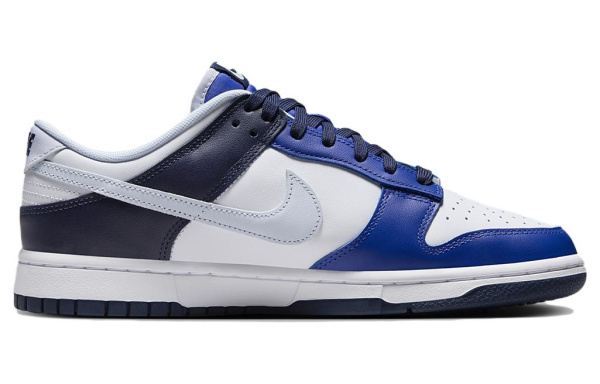 NIKE Dunk Кроссовки для скейтбординга Низкие Белые и синие Мужские