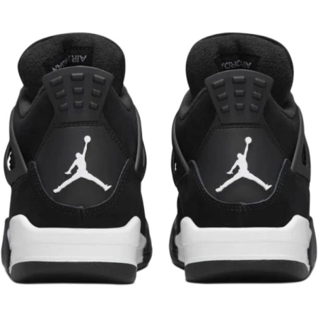 Jordan Air Джордан 4 Детские баскетбольные кроссовки MID Топ Черный Унисекс