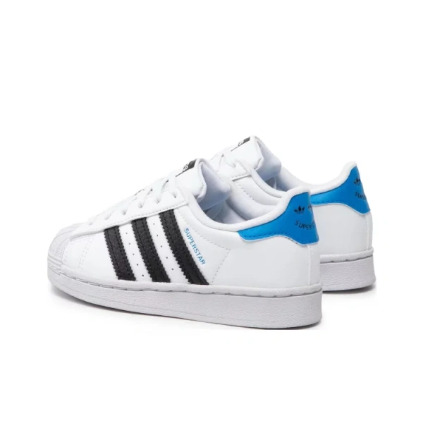 Adidas Superstar J Anti Slip Wear Resistant Low Top Kids' Skateboarding Shoes White Kids'