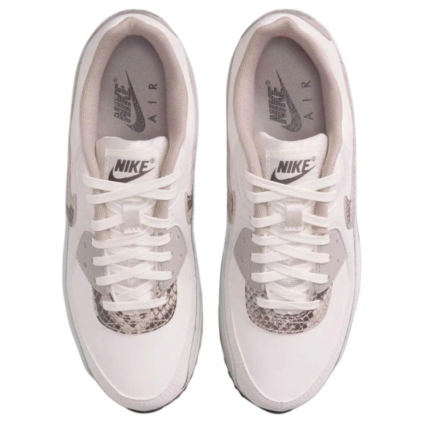 Nike Air Max 90 Anti Slip Wear Resistant Low Top Running Shoes Women's Pink White
