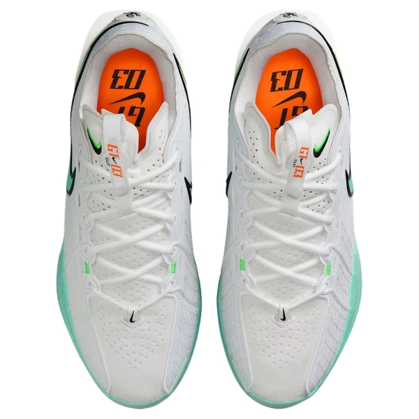 Nike G.T. Cut 3 Cushioning And Breathable Low Top Basketball Shoes Unisex White Green