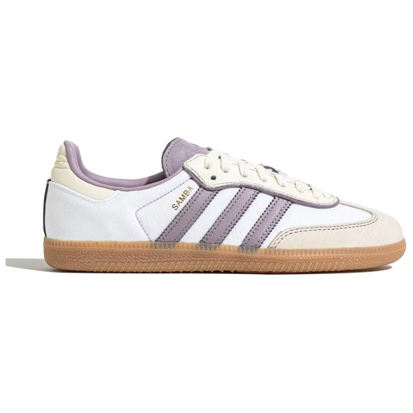 Adidas Originals SAMBA OG Немецкие армейские кроссовки Низкие Бежево-фиолетовые Унисекс