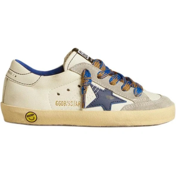 Golden Goose Super Star Low Top Kids' Skateboarding Shoes Blue White Kids'