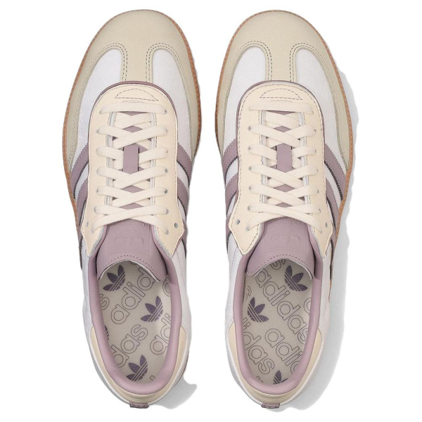 Adidas Originals SAMBA OG Немецкие армейские кроссовки Низкие Бежево-фиолетовые Унисекс