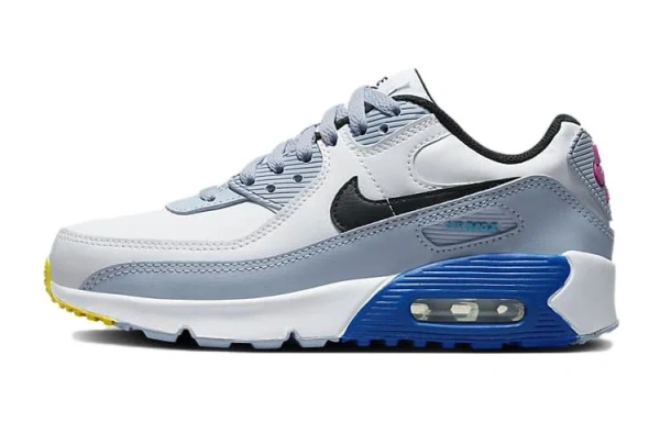 Nike Air Max 90 Leather GS 'White Blue Whisper'