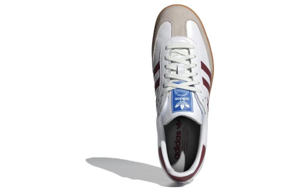Adidas Originals SAMBA OG Немецкие армейские кроссовки Низкие Белые и красные Унисекс