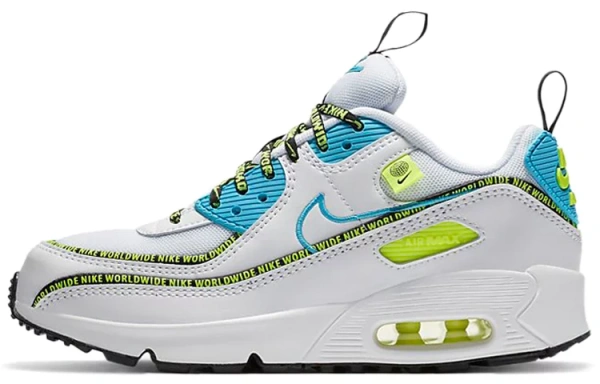 Nike Air Max 90 SE Worldwide Pack Blue Fury Volt GS