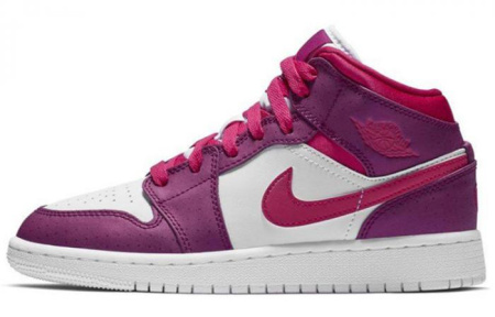 Jordan 1 Mid GS Rush Pink