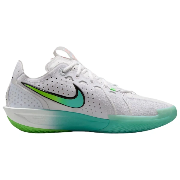 Nike G.T. Cut 3 Cushioning And Breathable Low Top Basketball Shoes Unisex White Green