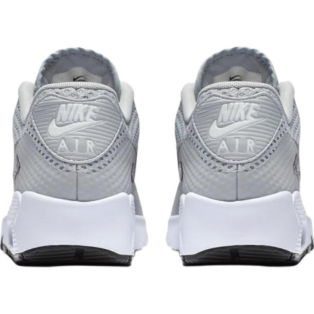 Nike Air Max 90 Детские Скейтбординги Низкие Топы Серые Школьного возраста