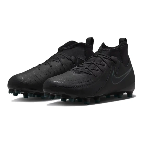 Nike Phantom Luna 2 Anti Slip Wear Resistant Mid Top Kids' Soccer Shoes Black Kids'
