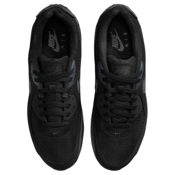 Nike Air Max 90 Anti Slip Wear Resistant Low Top Casual Running Shoes Unisex Black