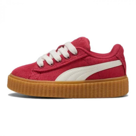 FENTY BEAUTY x PUMA Creeper Phatty Anti Slip Wear Resistant Low Top Kids' Skateboarding Shoes Red White Brown Kids'