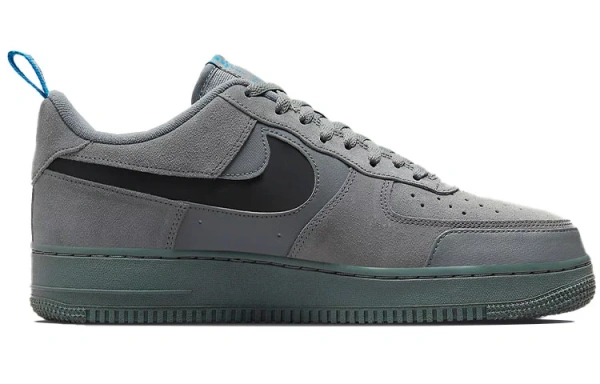 Nike Air Force 1 Low Cut Out Swoosh Grey