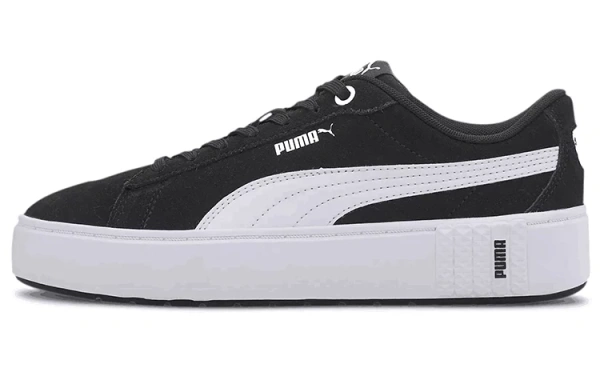 PUMA Smash Platform V2 Suede 'Black White' Women's