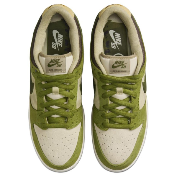 NIKE Dunk SB Кроссовки для скейтбординга Низкие Зеленый Белый Мужские