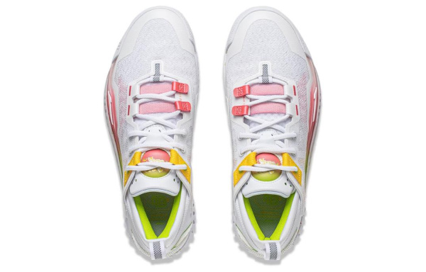 LINING Anti 5 Low Баскетбольные кроссовки Низкие Белый Красный Желтый Унисекс