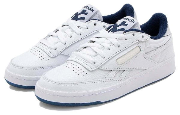 reebok Club C Series Кроссовки для скейтбординга Низкие Сине-белые Унисекс