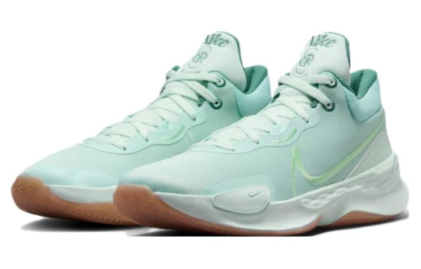 NIKE Renew Elevate 3 Баскетбольные кроссовки Низкие Прибрежный синий/Паровой зеленый/Красный Бронза/Светло-зеленый/ICE Жадеит Синий Мужские