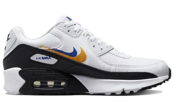 Nike Air Max 90 GS 'Double Swoosh   White Gold Royal'